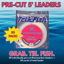 Load image into Gallery viewer, TRIK FISH PRE-CUT FLUOROCARBON LEADERS