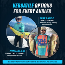 Load image into Gallery viewer, TRIK FISH PRE-CUT FLUOROCARBON LEADERS