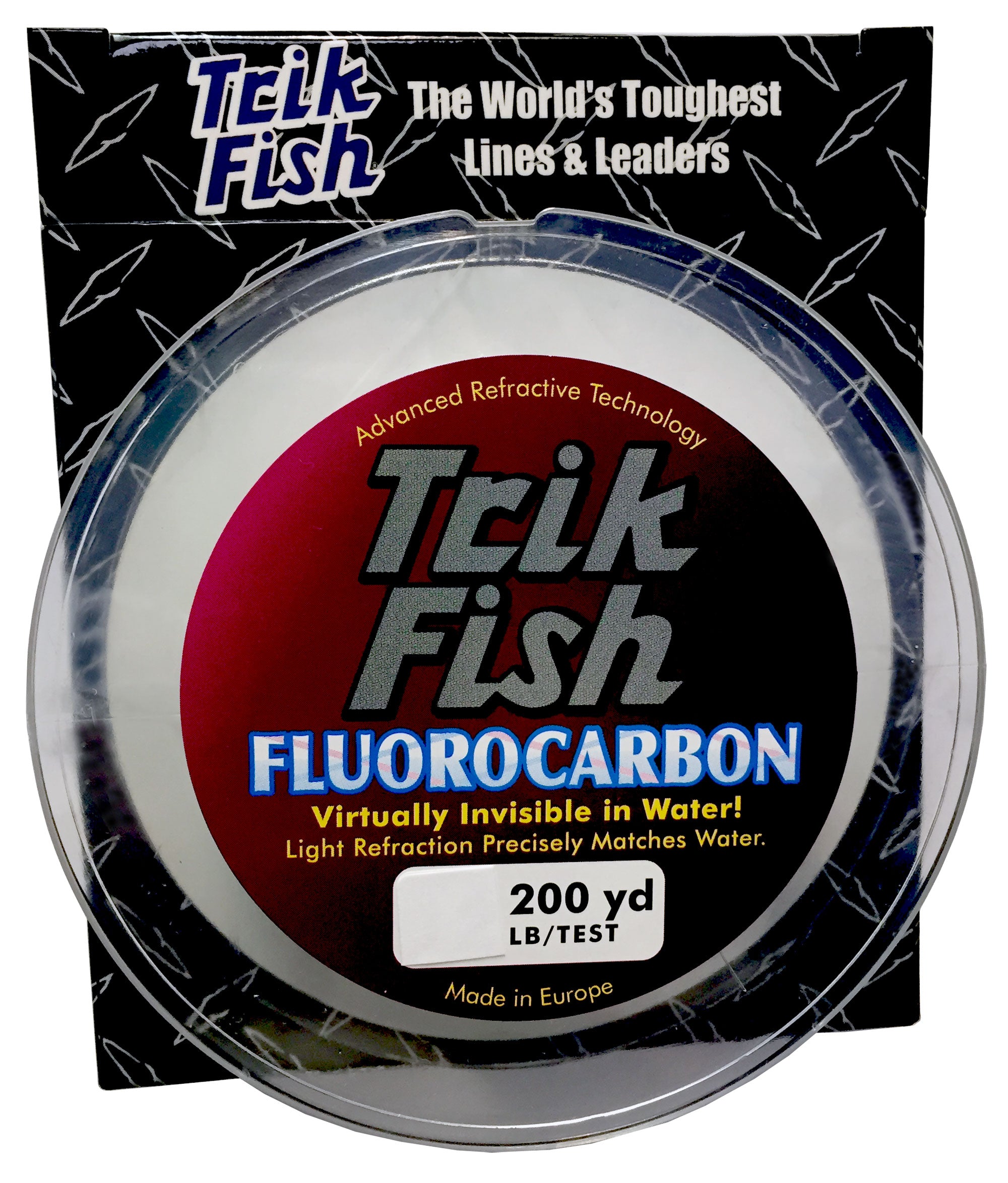 Triple Fish 4 lb Test Fluorocarbon Fishing Line, Clear, 0.18 mm/200
